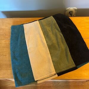Soft corduroy skirt